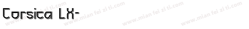 Corsica LX字体转换